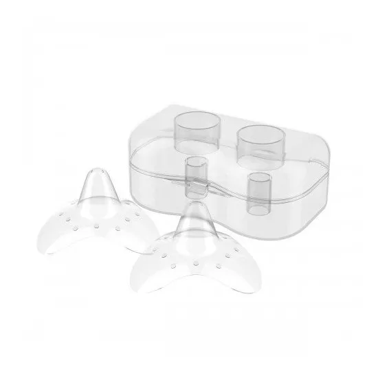 Protectoare pentru mameloane din silicon BabyOno NATURAL NURSING (M)