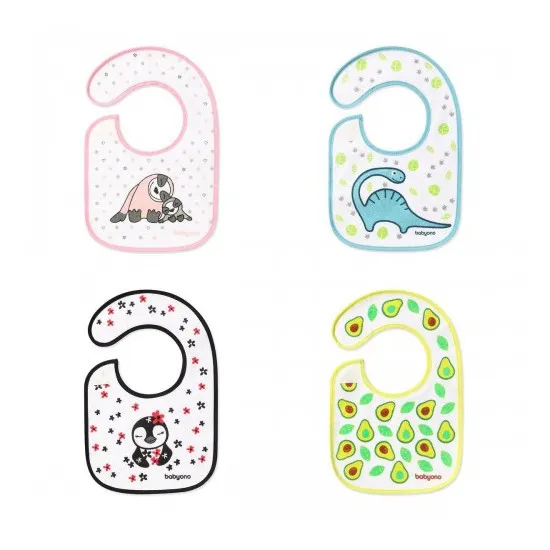 Слюнявчик BabyOno I eat and I grow 0831 (20x30 см)