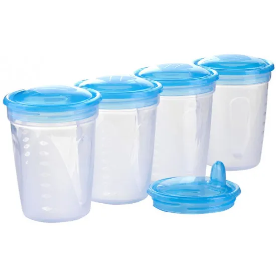 Containere p-u lapte BabyOno 1028 (4pcs 200ml)