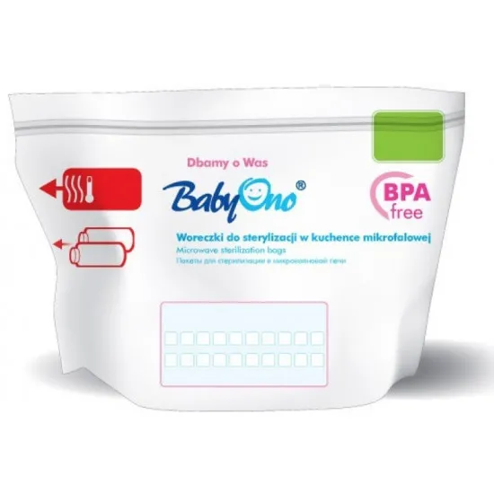 Pungi pentru sterilizare în cuptorul cu microunde BabyOno 5 buc.