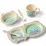 Set veselă pentru copii BabyOno HIPHIP BAMBOO din bambus Blue