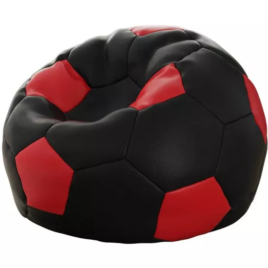 Кресло мешок Mirjan24 Ksante 500 L, Black/Red