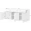 Тумба под ТВ Helvetia Cross 3D3S (180 см), White/Black