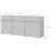 Тумба под ТВ Helvetia Cross 3D3S (180 см), White/Black