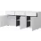 Тумба под ТВ Helvetia Cross 3D3S (180 см), White/Black