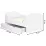 Детская кровать ACMA Meble Acma I Pony, ящик/матрас 6cm, 70x140 см, White/Pink