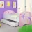 Детская кровать ACMA Meble Acma I Pony, ящик/матрас 6cm, 70x140 см, White/Pink