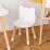 Set masa + 2 scaune Homcom 312-043 White/Pine