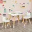 Set masa + 2 scaune Homcom 312-043 White/Pine