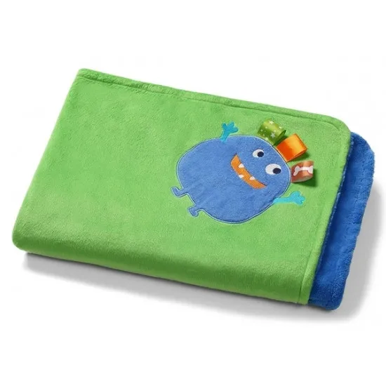 Plăpumioară BabyOno 3D Freak 1401/04 Green (100x75cm)