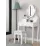 Masă toaletă Chomik PHO3992 cu taburet, White