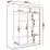 Dulap glisant Space Meble Camino III (150x200x58), White Matte