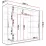 Dulap glisant Space Meble Aston VI (250x215x58), White Matte