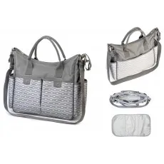 Geanta pentru mama cu căptușeală pentru înfășat BabyOno SO CITY cu căptușeală pentru înfășat Grey Geanta pentru mama cu căptușeală pentru înfășat BabyOno SO CITY cu căptușeală pentru înfășat Grey