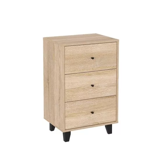 Комод Kompanit Комод-33, 51.6x40x82 см, Дуб сонома