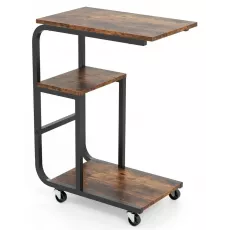 Masă laptop Costway JV12140CF, Rustic Brown Masă laptop Costway JV12140CF, Rustic Brown
