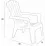 Scaun Bica Maryland, White