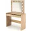 Masă toaletă Halmar Hollywood cu iluminare, Artisan Oak