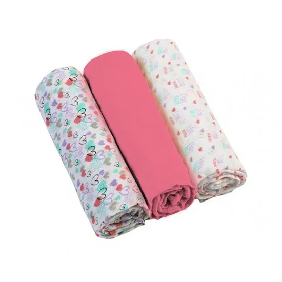 Scutece BabyOno Pelinci de muselinÄ? Pink (70x70cm 3pcs)