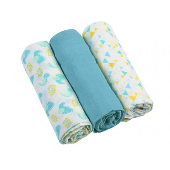 Scutece BabyOno Pelinci de muselinÄ? Blue (70x70cm 3pcs)