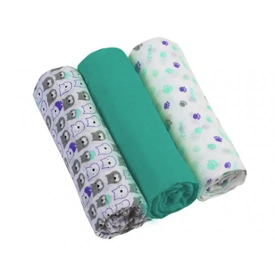 Scutece BabyOno 348/05 Green (70x70cm 3pcs)