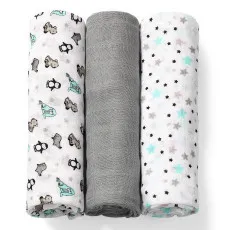 Scutece BabyOno Pelinci de muselină Grey (70x70cm 3pcs) Scutece BabyOno Pelinci de muselină Grey (70x70cm 3pcs)