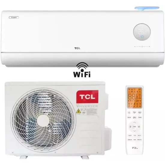 Aparat de aer condiționat TAC FreshIN 3.0 Inverter R32 Wi-Fi TAC-12CHSD/FCI pompă de căldură, 12000 BTU, pana la 35 m²