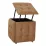 Bancheta Nex Home Cub Transformer 5 scaune in 1, N2 Maro Deschis