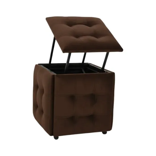Bancheta Nex Home Cub Transformer 5 scaune in 1, N19 Maro inchis