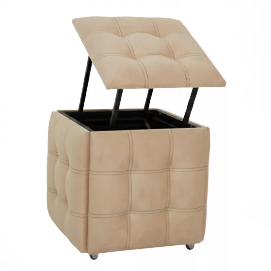 Bancheta Nex Home Cub Transformer 5 scaune in 1, N24 Bej inchis