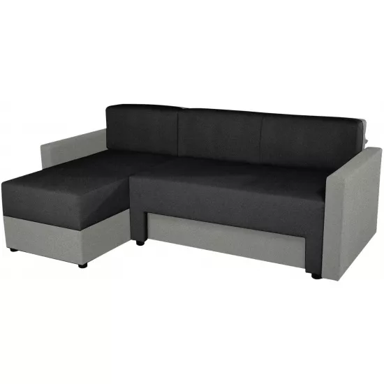 Диван угловой Modern Lira, Alaska 10 Total Eclipse/Alaska 08 Pearl Blue (Dark Grey/Grey)