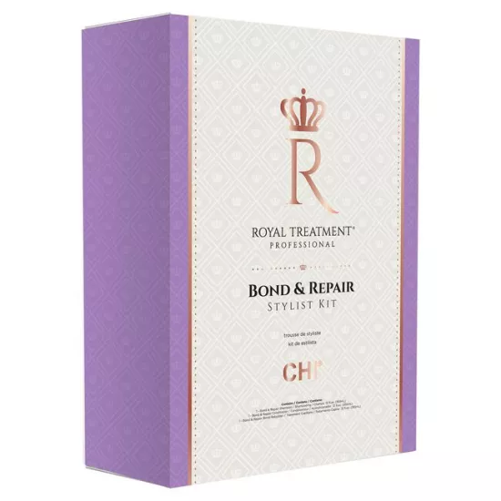 Royal Treatment - Bond & Repair Stylist Kit R/T BOND & REPAIR SHAMPOO 355ml
R/T BOND & REPAIR CONDITIONER 355ml
R/T BOND REBUILDER 177ml