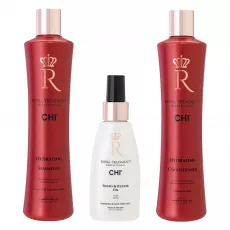 Set CHI Royal Treatment Hydrating Essentials Kit (shm/355ml + cond/355ml + oil/177ml) Set CHI Royal Treatment Hydrating Essentials Kit (shm/355ml + cond/355ml + oil/177ml)