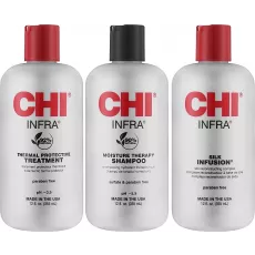 Set CHI Infra Essential Care (shm/355ml + cond/355ml + silk complex/355ml) Set CHI Infra Essential Care (shm/355ml + cond/355ml + silk complex/355ml)