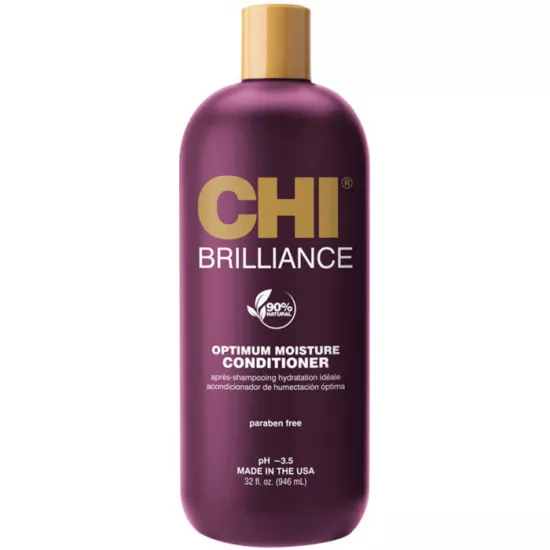 Balsam pentru păr deteriorat CHI Brilliance Optimum Moisture Conditioner, 946 ml