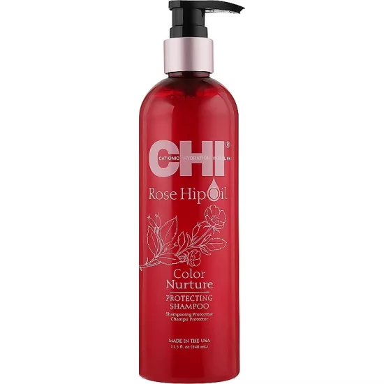 Sampon pentru pÄ?r vopsit CHI Rose Hip Oil Color Protect Shampoo, 340 ml