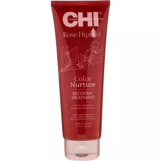 Mască pentru păr regenerantă CHI Rose Hip Oil Recovery Treatment, 237 ml