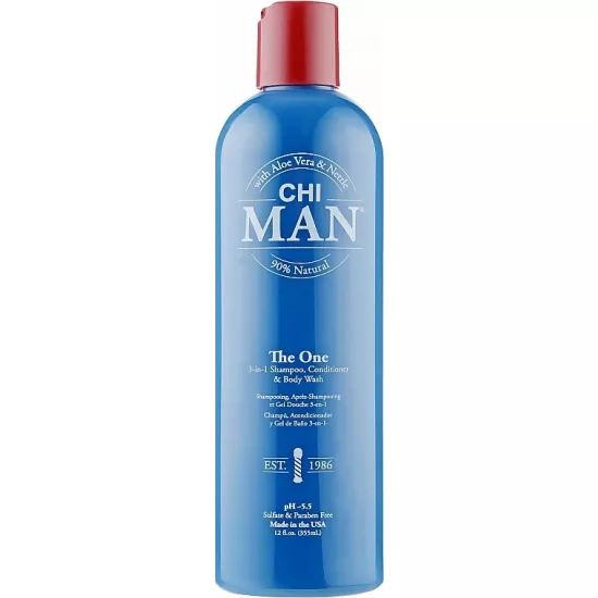 Шампунь, кондиционер и гель для душа для мужчин CHI Man Hair&Body 3-In-1, 355 мл