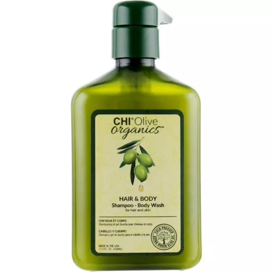 Шампунь-гель для душа CHI Olive Organics Hair And Body Shampoo Body Wash, 340 мл