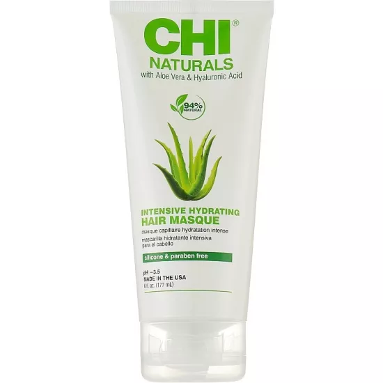 Mască pentru păr hidratantă intensivă CHI Naturals With Aloe Vera Intensive Hydrating Hair Masque, 177 ml