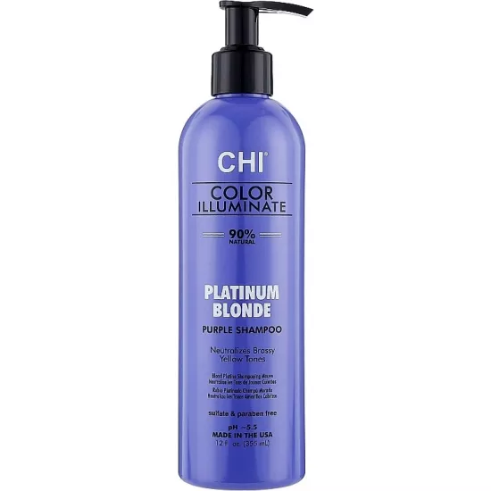 Sampon nuanÈ?ator CHI Color Illuminate Shampoo Platinum Blonde, 355 ml