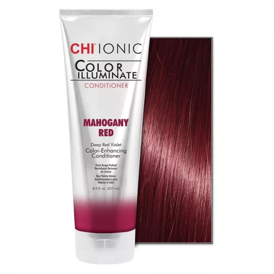 Balsam nuanÈ?ator pentru pÄ?r CHI Ionic Color Illuminate Conditioner Mahogany Red, 251 ml
