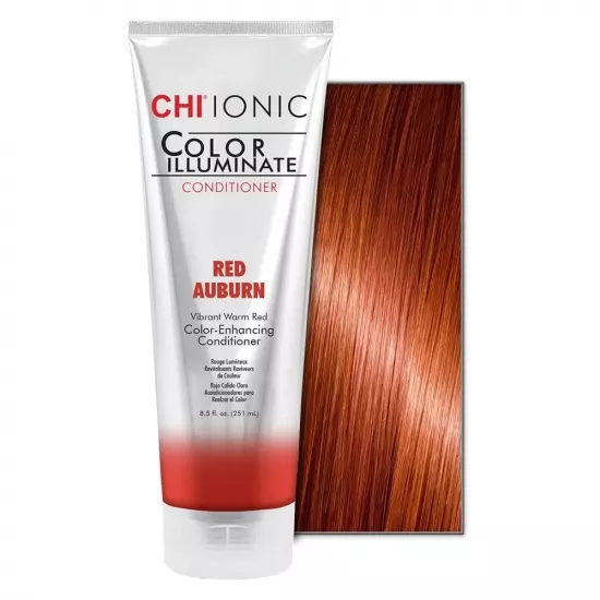 Balsam nuanÈ?ator pentru pÄ?r CHI Ionic Color Illuminate Conditioner Red Auburn, 251 ml