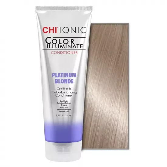 Balsam nuanÈ?ator pentru pÄ?r CHI Ionic Color Illuminate Conditioner Platinum Blonde, 251 ml