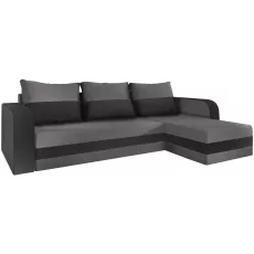 Диван угловой Space Meble Hewlet Bis, Sawana 21/Sawana 05 (Gray/Dark Gray)