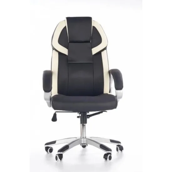 Fotoliu gaming Halmar Barton, Black/White