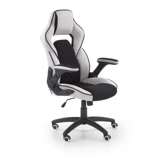 Fotoliu gaming Halmar Sonic, Black/White