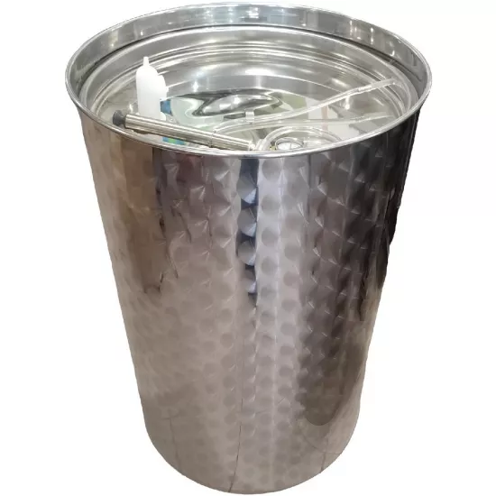 Butoi din inox Vatavu 200 l, capac PN
