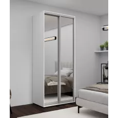 Dulap glisant Nex Home Mirror (100x220x60), White