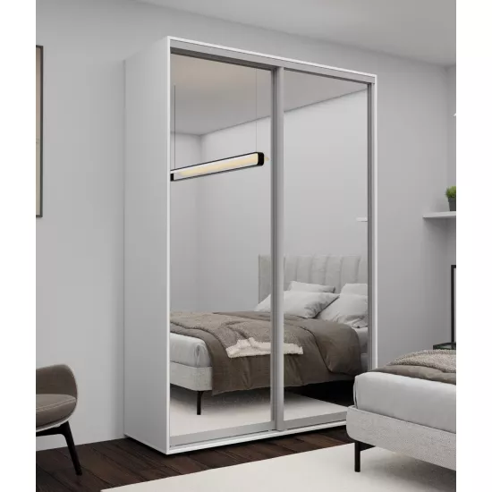 Шкаф-купе Nex Home Mirror (160x240x60), White